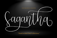 Sagantha | Script Font