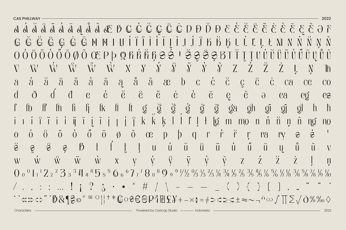 Cas Phillway Elegant Font, a Sans Serif Font by Casloop Studio (Photo 11 of 17)