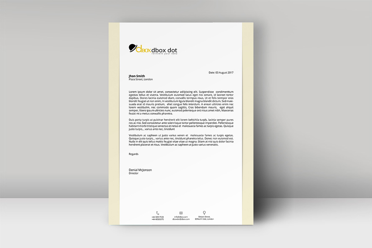 Letterhead Template, a Stationery Template by artisanHR (Photo 4 of 6)