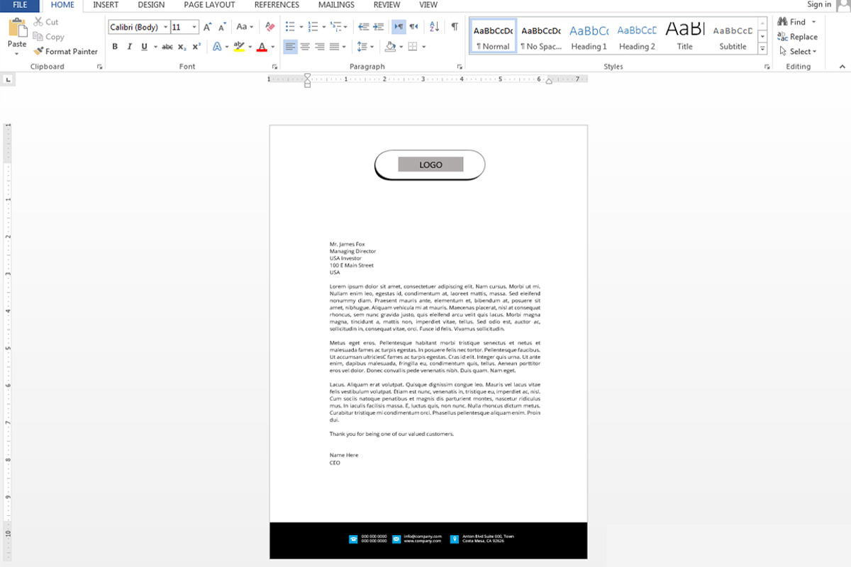 Letterhead, a Stationery Template by asimalikhan555 (Photo 6 of 6)