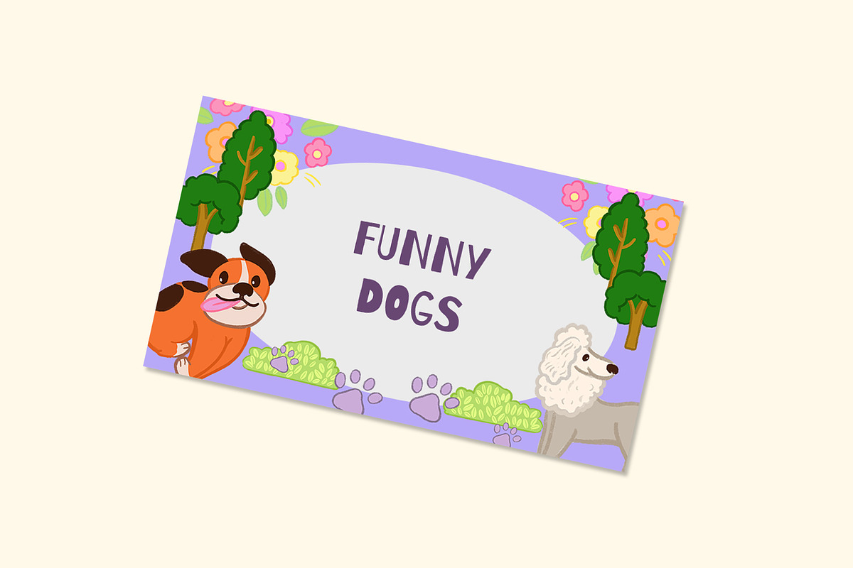 Funny Dogs – Watercolor Illustration, an Animal Illustration by CreativeValuation (Photo 10 of 12)