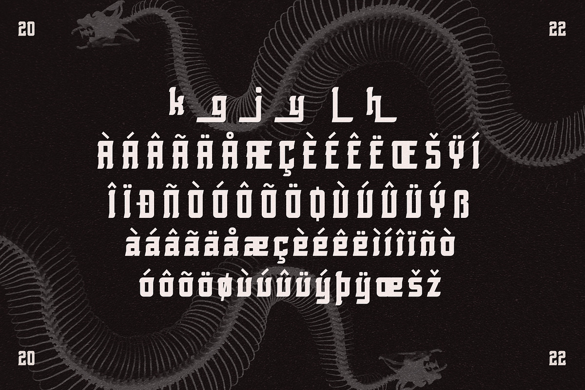 Rolling Bones Display Typeface Font, a Sans Serif Font by Storytype Studio (Photo 14 of 15)