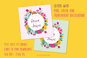 Wedding invitation card - Flowers, a Decorative Illustration by Atelier Mélicope (Thumbnail 1 of 2)