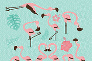 Summer Flamingo Clip art, an Illustration by Roofdog Design (Thumbnail 4 of 4)