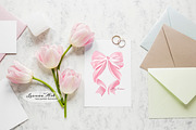 Bows Watercolor Clipart Collection, a Decorative Illustration by Leonaa art (Thumbnail 6 of 9)
