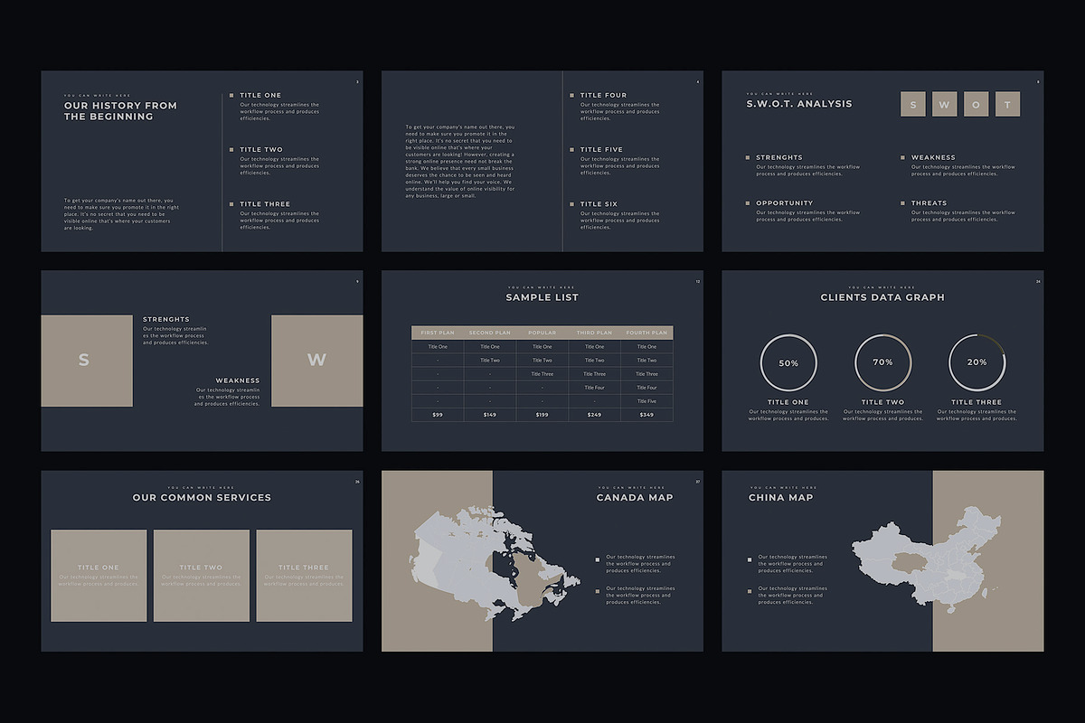 Boneti Minimalist PowerPoint, a Presentation Template by slidequest (Photo 7 of 18)
