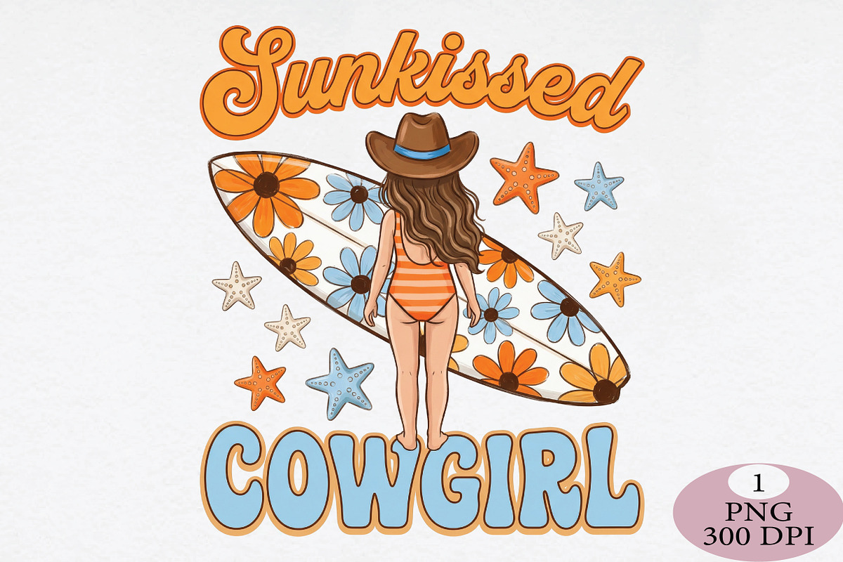 Hot Cowgirl Summer PNG, an Illustration by Daily.Designs (Photo 1 of 5)