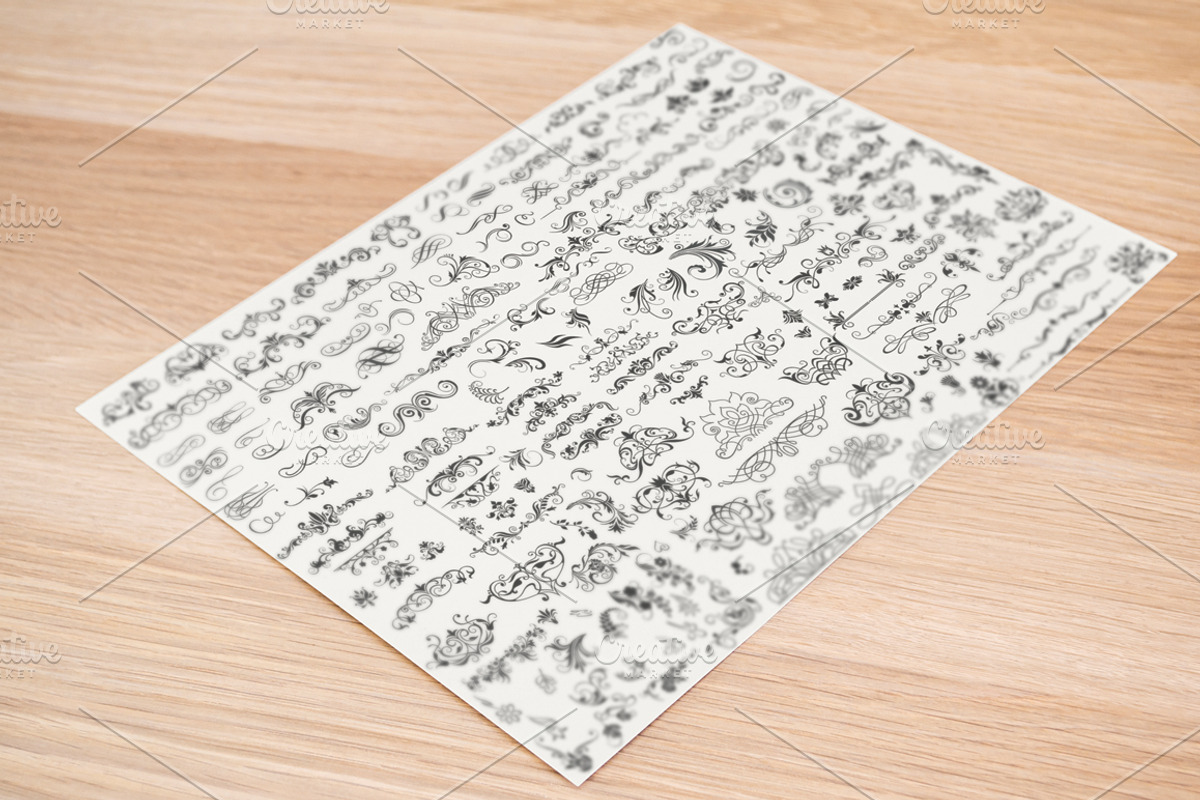 Calligraphic Design Elements, an Object Graphic by Arys Design (Photo 4 of 8)