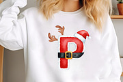Winter Christmas Santa Alphabet PNG, an Illustration by SinaCreation (Thumbnail 4 of 7)