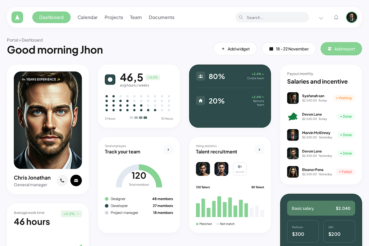 Sphere - Work Management Dashboard, an UI Kit Template by CodeTurtle (Photo 1 of 3)