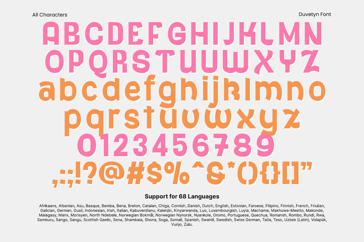 Duvetyn, a Symbol Font by yumnatype (Photo 10 of 10)