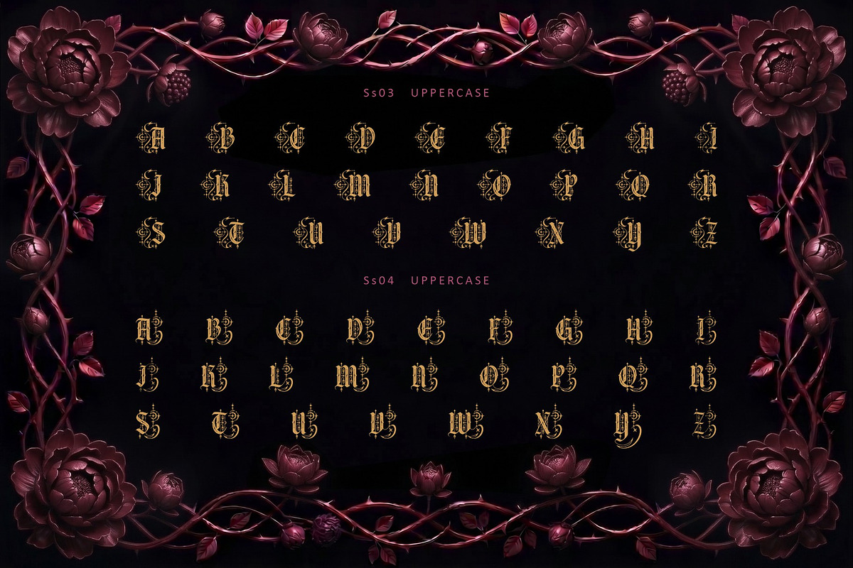 Gothica Sanctora Typeface, a Blackletter Font by alit design (Photo 13 of 18)