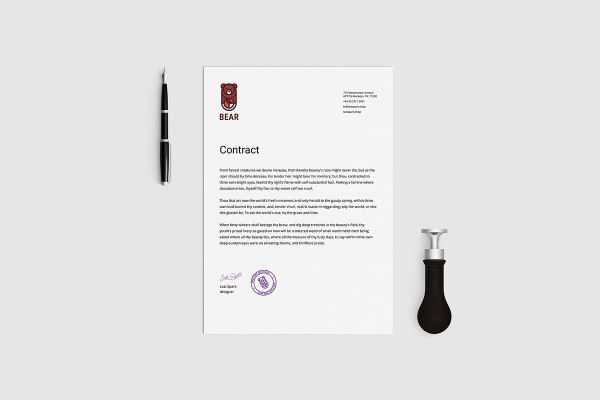 Bear Logo, a Branding & Logo Template by Last Spark (Photo 6 of 7)