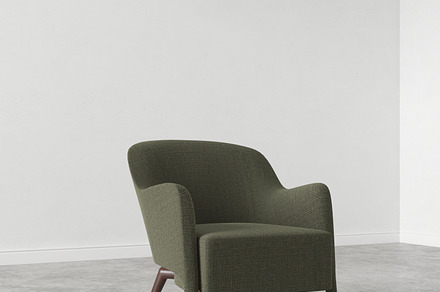 Gio Ponti Arm Chair, a Furniture 3D Model by kintsugivisual