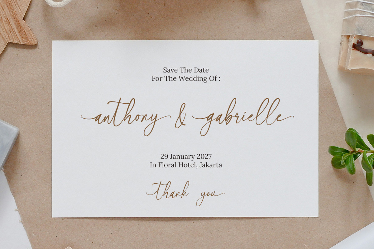 Shintalova - Elegant Script Font, a Script Font by Bluestype Studio (Photo 7 of 9)