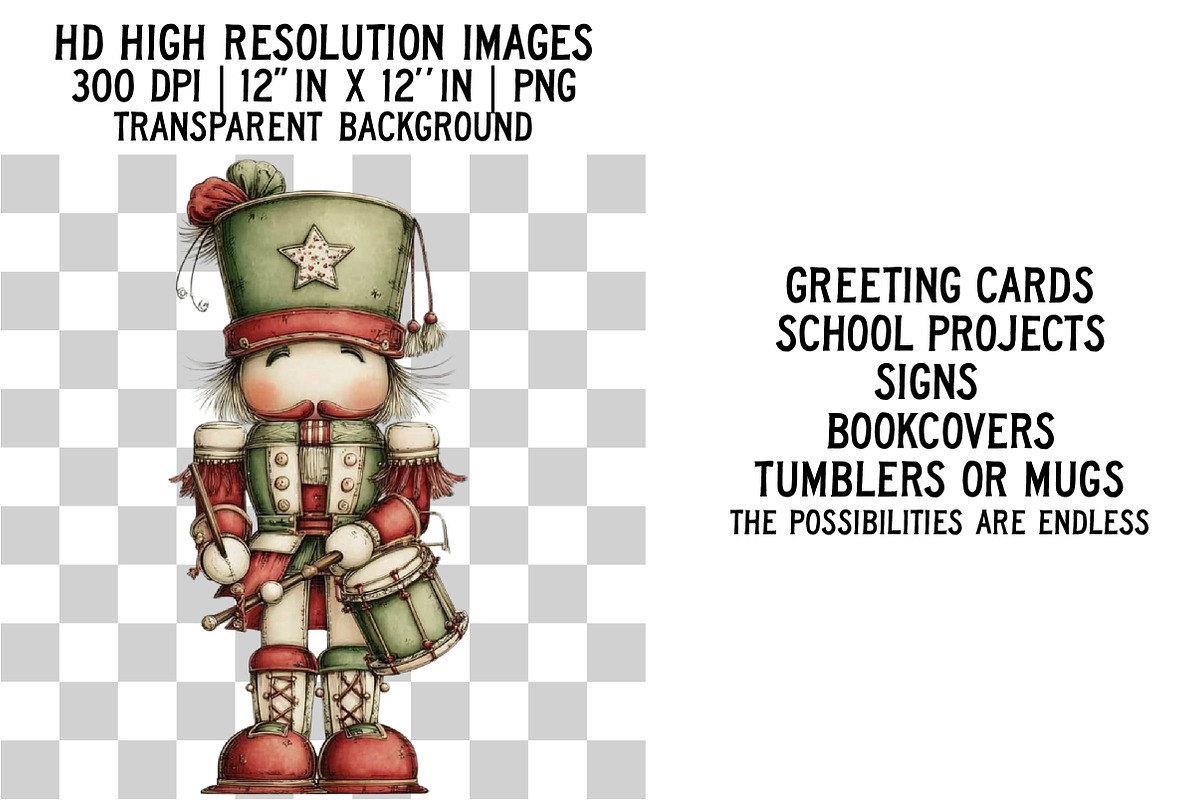 Whimsical Nutcracker Clipart, an Illustration by Craft Nest (Photo 2 of 6)