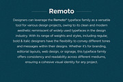 Remoto Typeface, a Sans Serif Font by JAM Type (Thumbnail 6 of 35)