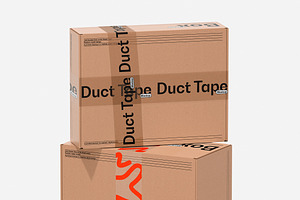 Duct Tape & Box Mockups Set