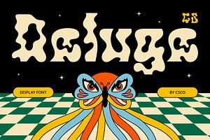 CS Deluge – Trippy Font, a Sans Serif Font by Craft Supply Co.