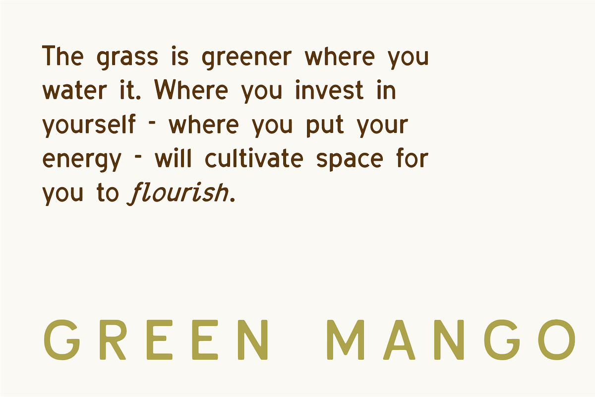 Green Mango, a Font by MEG BURK CHOI (Photo 2 of 5)