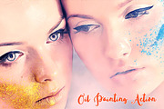 Oil Painting Action, an Action Add-On by Krystal Designs Co. (Thumbnail 2 of 6)