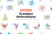 Animated Creative Illustrations, a Decorative Illustration by Brickclay (Thumbnail 1 of 5)