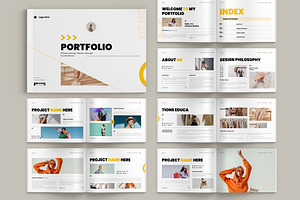 Portfolio Landscape Template, a Brochure Template by Pixelpick