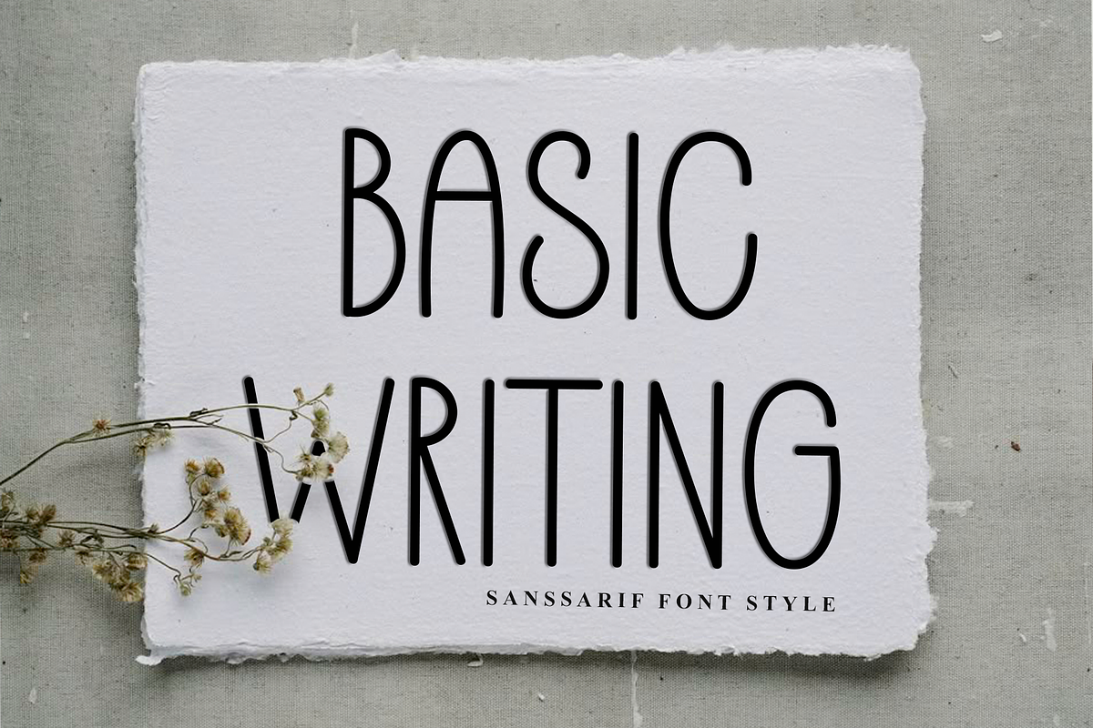 Book Writing, a Sans Serif Font by FreshTypeINK (Photo 1 of 8)