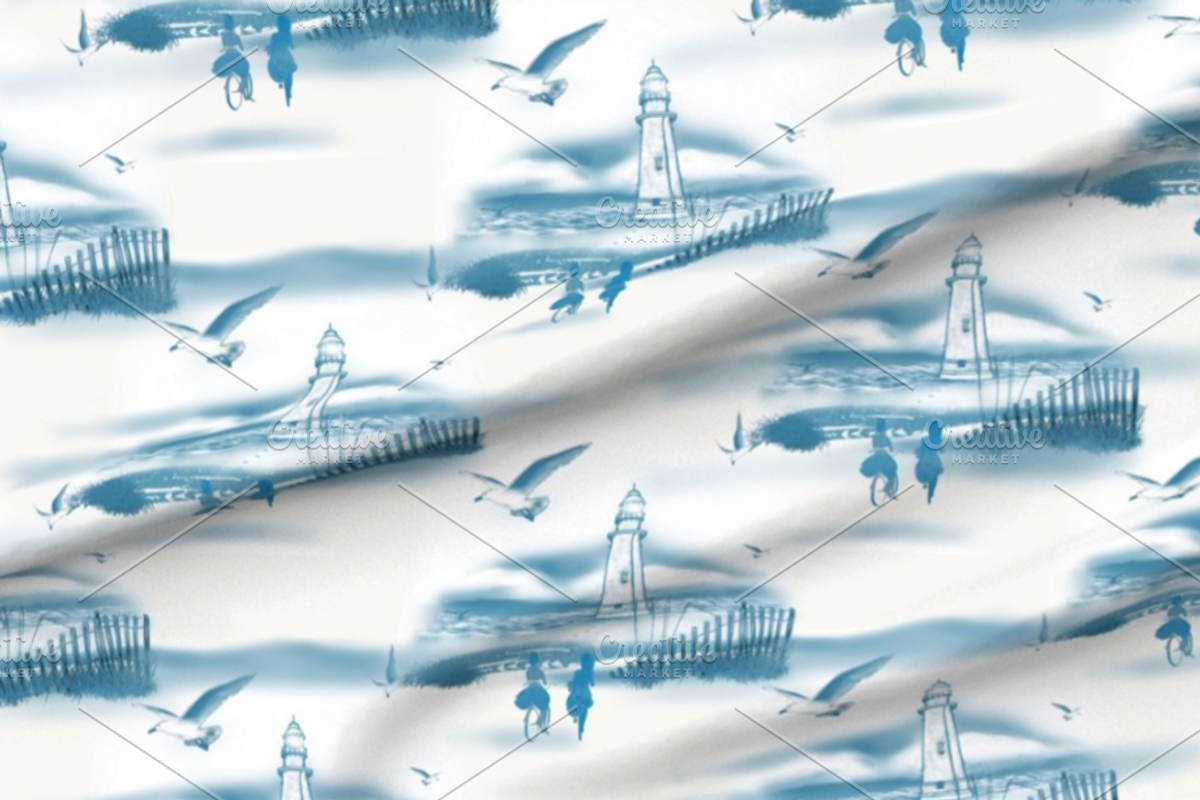 Nautical Patterns Powder Blue, a Pattern Graphic by faeDesign (Photo 4 of 5)
