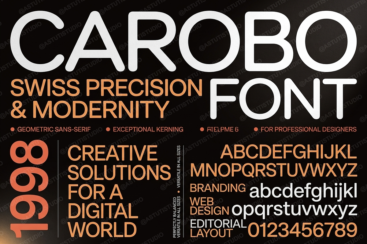 Carobo | Modern Sans Serif, a Sans Serif Font by Astuti Studio (Photo 3 of 25)