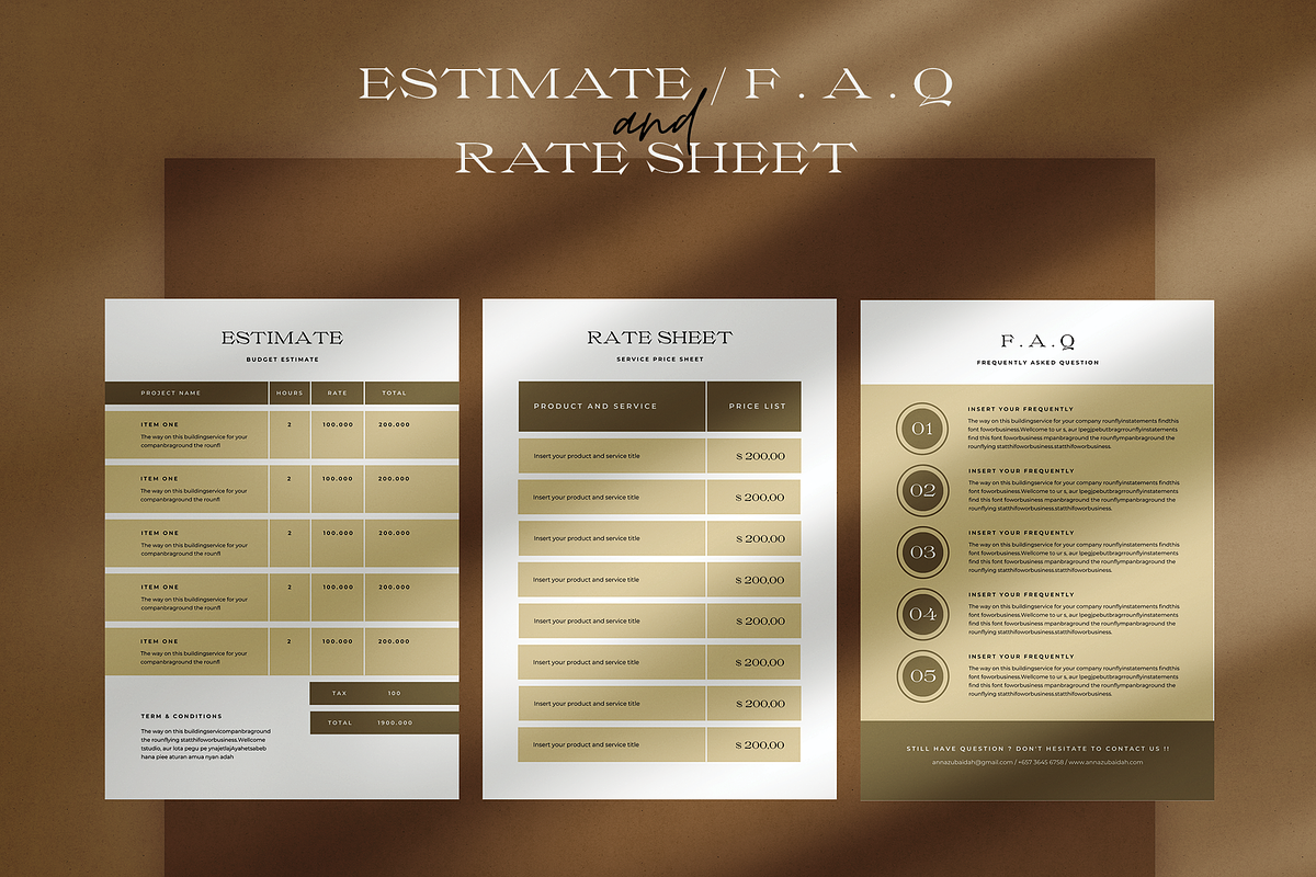 Service and Pricing Guide, a Presentation Template by Occy Design (Photo 11 of 12)