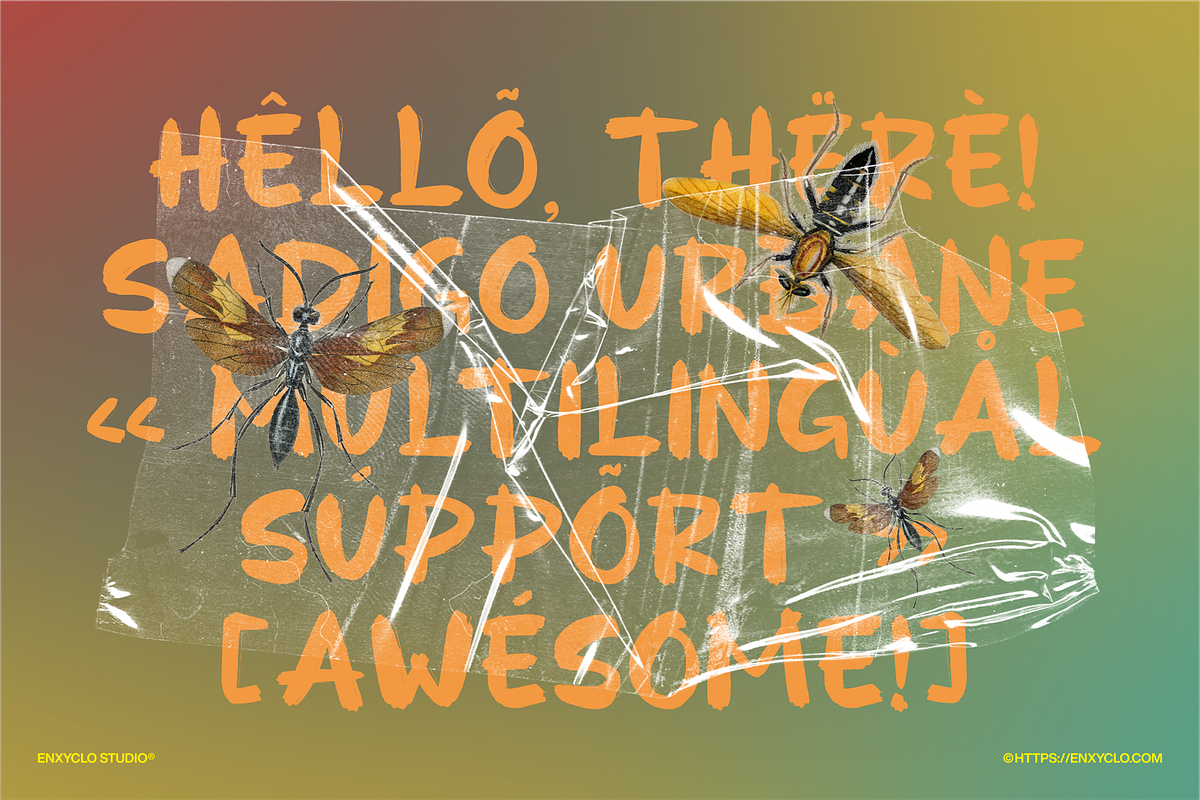 Sadigo Urbane - Rough Brush, a Handwritten Font by Enxyclo Studio (Photo 11 of 12)