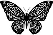 Elegant Butterfly Silhouette, an Object Graphic by Designer_Momina (Thumbnail 7 of 18)
