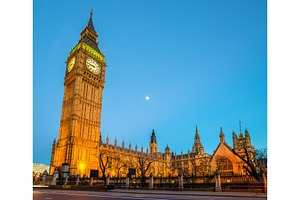 The Elizabeth Tower of the Palace of Westminster (Big Ben), an Architecture Photo by Leonid Andronov