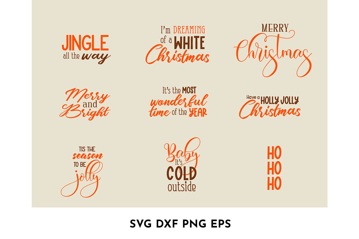 36 Minimalist Christmas Quotes SVG, an Object Graphic by AvaAva (Photo 21 of 22)