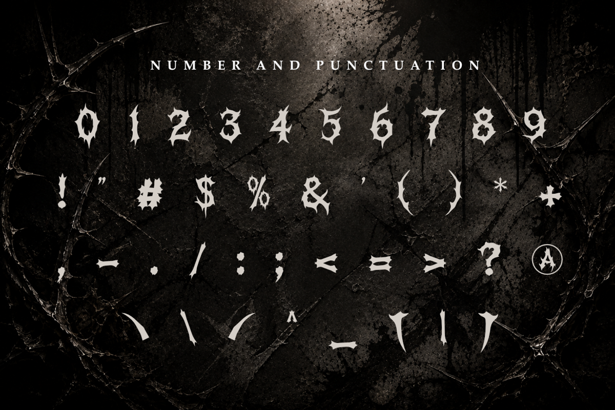 Hollow Genesis Death Metal, a Symbol Font by Masyafi Studio (Photo 4 of 9)