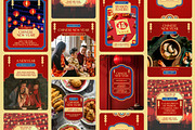 Chinese New Year Instagram Templates, a Social Media Template by Supanium Studio (Thumbnail 1 of 5)