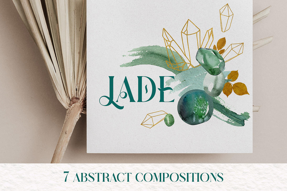 Nephrite Velvet Jade & Gold Textures, an Object Graphic by Catch the Dream Art (Photo 6 of 11)