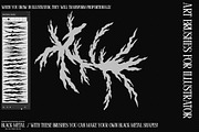 Black Metal Brushes- PNG/SVG&Brushes, a Brush Add-On by saintricchi (Thumbnail 5 of 8)