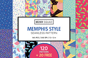 MEMPHIS STYLE, a Pattern Graphic by BÉZIER SQUAD (Thumbnail 1 of 9)