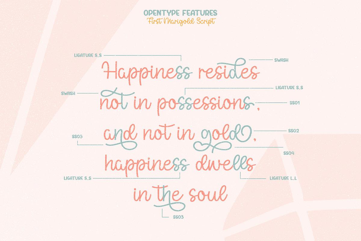 First Marigold, a Script Font by yumnatype (Photo 7 of 15)