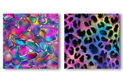 Iridescent Leopard Print Digital Pap, a Pattern Graphic by Watercolor design (Thumbnail 2 of 4)