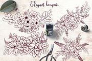 Elegant vintage gardenia flowers png, a Decorative Illustration by Mrs.Swan_Design (Thumbnail 3 of 7)