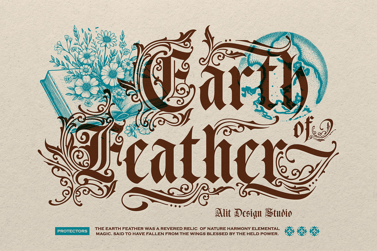 Piston Black Typeface, a Blackletter Font by alit design (Photo 2 of 19)