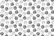 Dog cat pet paw foot pattern vector, a Pattern Graphic by Art By Silmairel (Thumbnail 2 of 2)