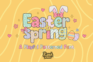 Easter spring, a Font by Rashdrawn