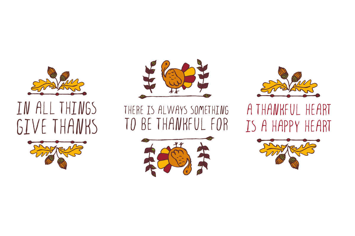 Handdrawn Thanksgiving elements, a Decorative Illustration by AV Design (Photo 3 of 4)