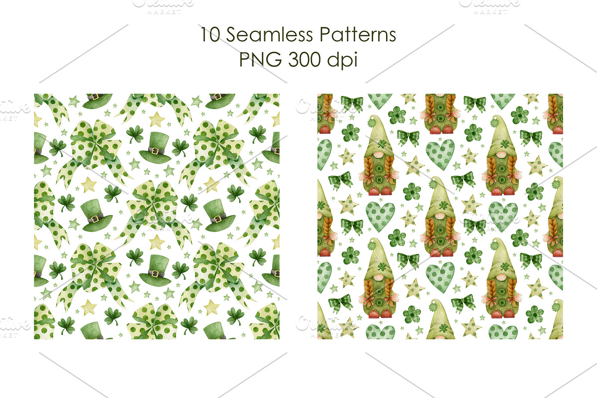 Gnomes st. Patrick's Day Collection., a Decorative Illustration by Kira Konoshenko (Photo 9 of 14)