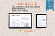 Weekly Planner Template, Canva, a Templates & Theme by Jaboor Magics (Thumbnail 3 of 4)
