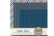 Little Man Mustache Digital Papers, a Pattern Graphic by JennyL Designs (Thumbnail 3 of 3)